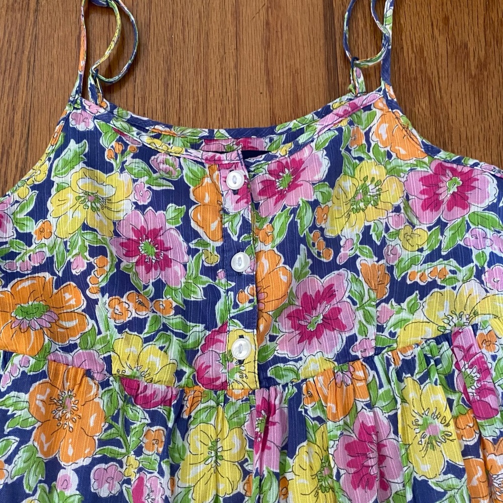 Ralph Lauren Maxi Batiste Floral Kids Dress - Picture 2 of 10